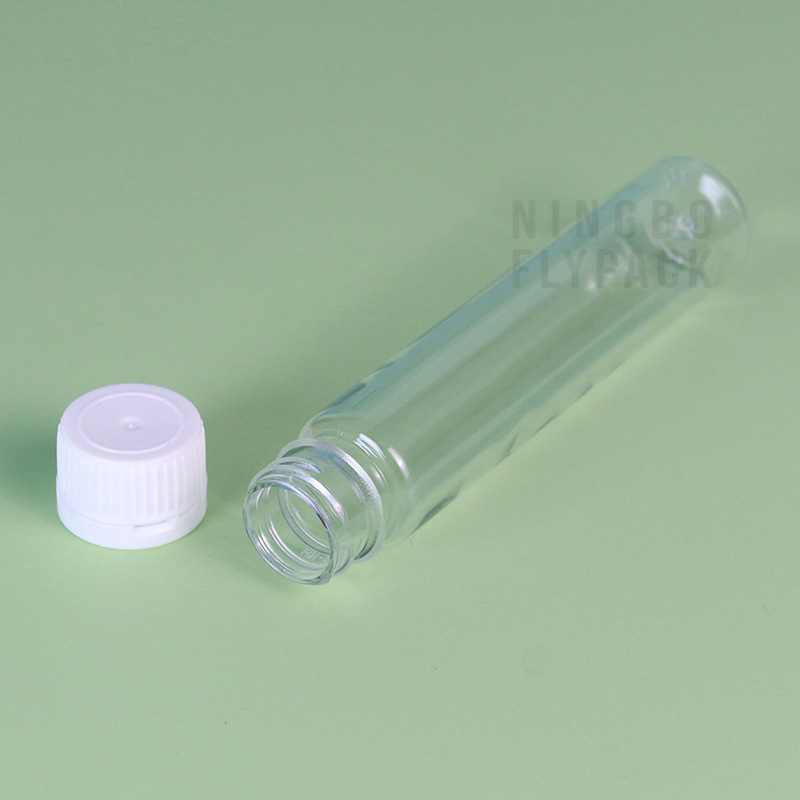 Long thin Clear Cough Syrup Oral bottle 30ml PET clear Liquid Medicine With Tamper Proof Lid - Image 2