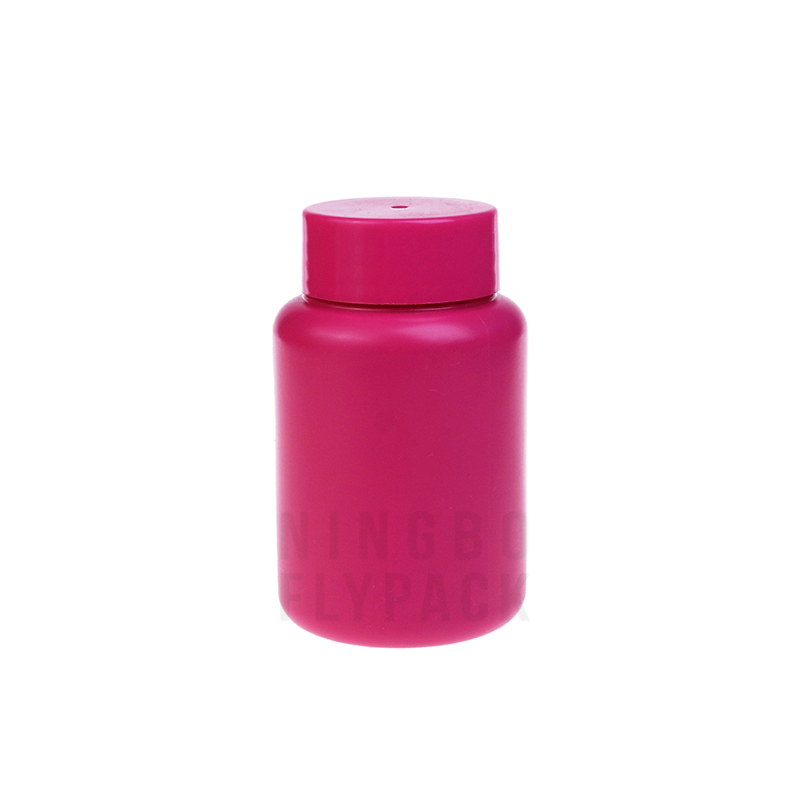 Plastic Container Packaging 110ml HDPE Makeup Remover Oil bottle with sponge - Image 2