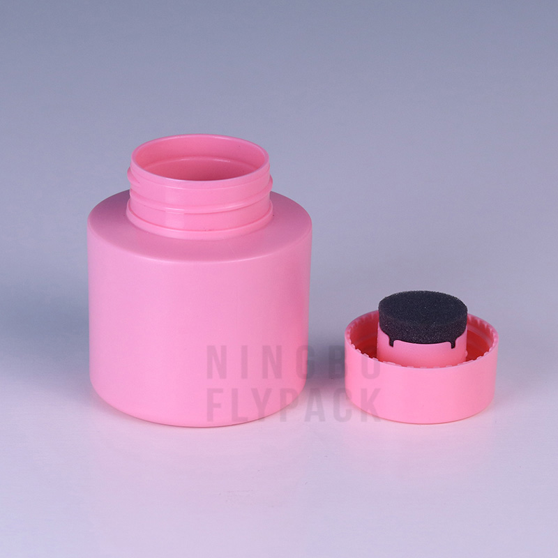 Cosmetic liquid 80ml empty nail polish remover with sponge inside with custom printing - Image 3